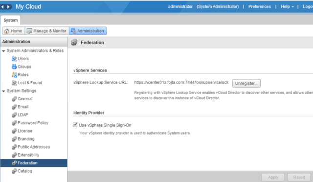 VMware Cloud Directory -nin Tək Giriş (SSO) Həlləri ilə inteqrasiyası