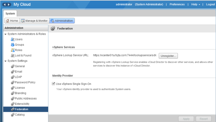 VMware Cloud Directory -nin Tək Giriş (SSO) Həlləri ilə inteqrasiyası