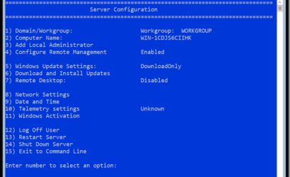 Use-sconfig-to-configure-the-server-locally
